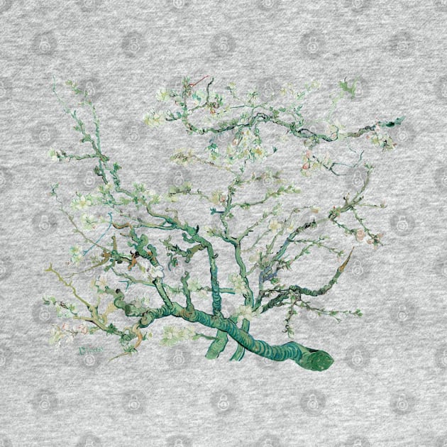 Almond Blossom by Vincent Van Gogh by ArtOfSilentium